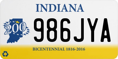 IN license plate 986JYA