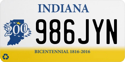 IN license plate 986JYN