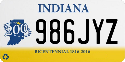 IN license plate 986JYZ