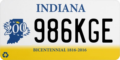 IN license plate 986KGE