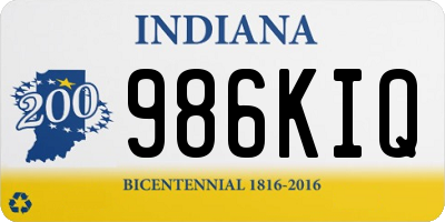 IN license plate 986KIQ