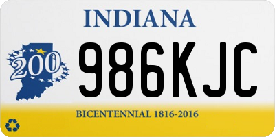 IN license plate 986KJC