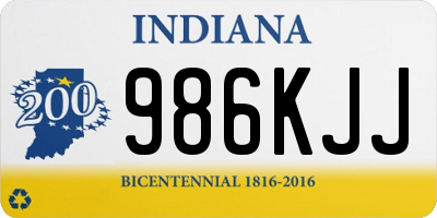 IN license plate 986KJJ