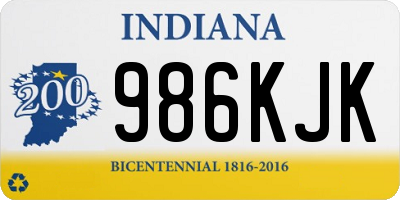 IN license plate 986KJK