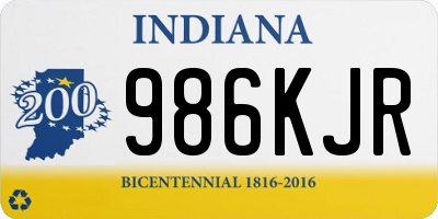 IN license plate 986KJR