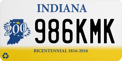 IN license plate 986KMK