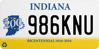 IN license plate 986KNU