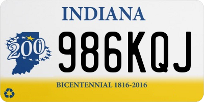 IN license plate 986KQJ