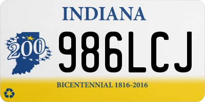 IN license plate 986LCJ