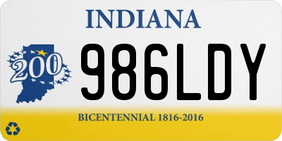 IN license plate 986LDY