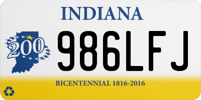 IN license plate 986LFJ