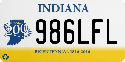 IN license plate 986LFL