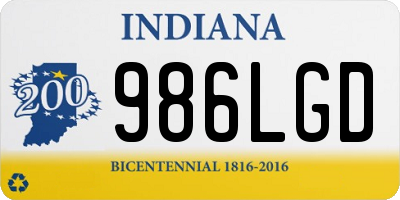 IN license plate 986LGD