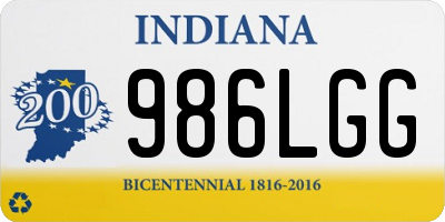 IN license plate 986LGG