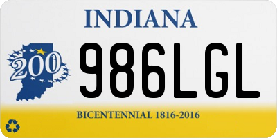 IN license plate 986LGL