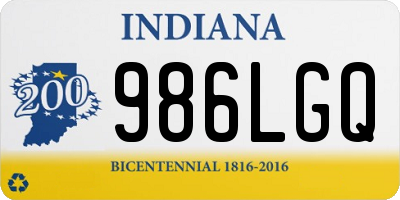 IN license plate 986LGQ