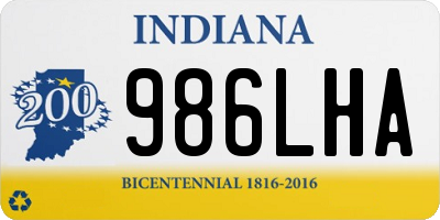 IN license plate 986LHA