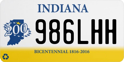 IN license plate 986LHH