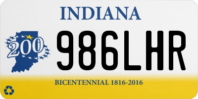 IN license plate 986LHR