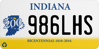IN license plate 986LHS
