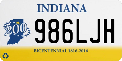 IN license plate 986LJH