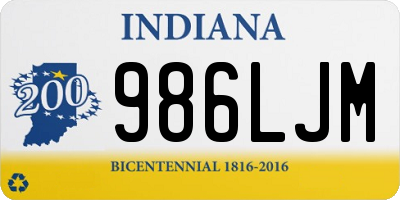 IN license plate 986LJM