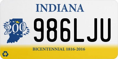 IN license plate 986LJU