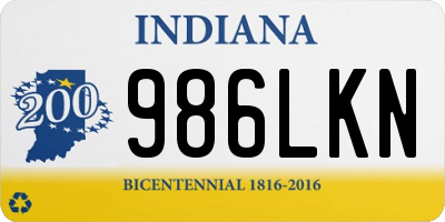 IN license plate 986LKN