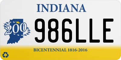 IN license plate 986LLE