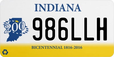 IN license plate 986LLH