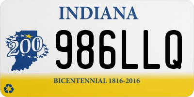 IN license plate 986LLQ