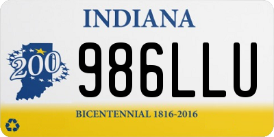 IN license plate 986LLU