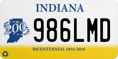 IN license plate 986LMD