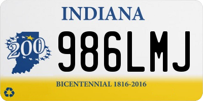 IN license plate 986LMJ