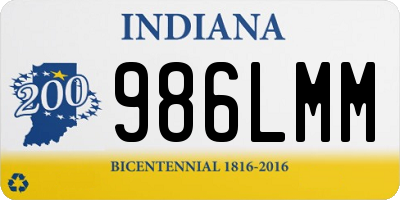 IN license plate 986LMM