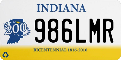 IN license plate 986LMR