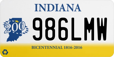 IN license plate 986LMW