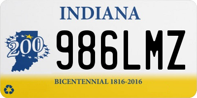 IN license plate 986LMZ