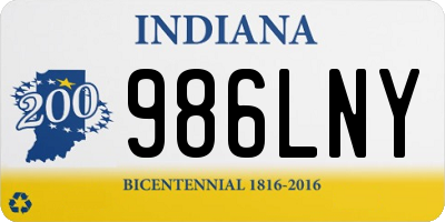 IN license plate 986LNY