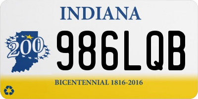 IN license plate 986LQB