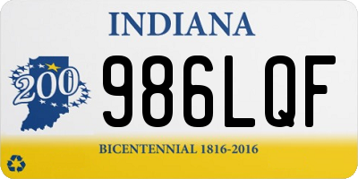 IN license plate 986LQF