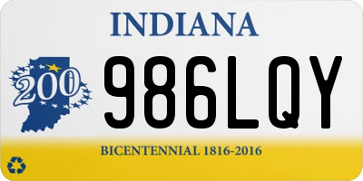 IN license plate 986LQY