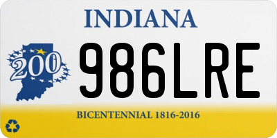 IN license plate 986LRE