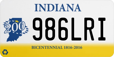 IN license plate 986LRI