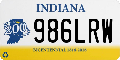 IN license plate 986LRW