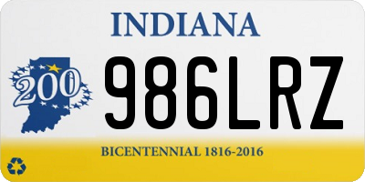 IN license plate 986LRZ