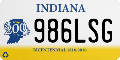 IN license plate 986LSG