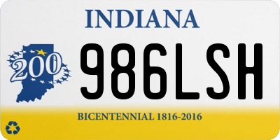 IN license plate 986LSH