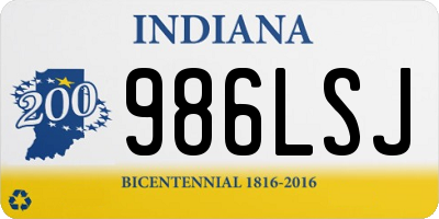 IN license plate 986LSJ