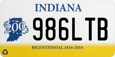 IN license plate 986LTB